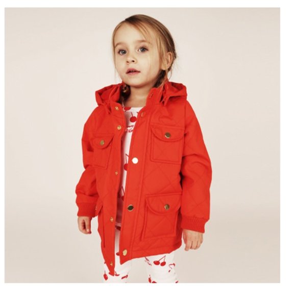 Mini Rodini Quilt Jacket Red - Picture 3 of 4